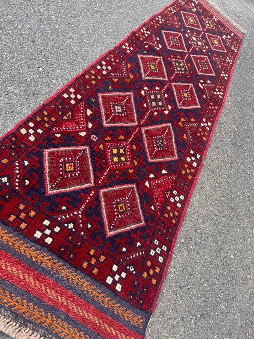 ペルシャ 手作り ランナー ラグ