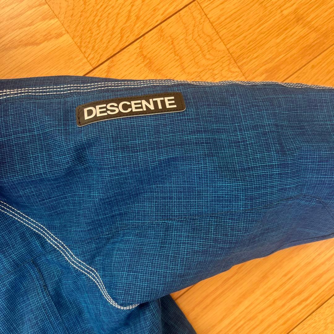 DESCENTE 子ども用スキーウェア 青/赤