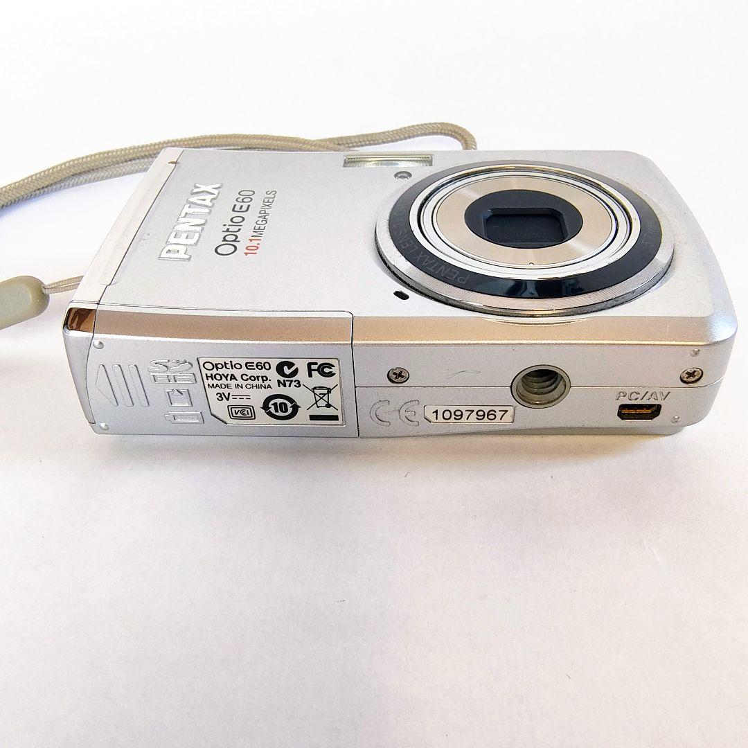 【完動品】PENTAX Optio E60 コンパクトデジタルカメラ備品付き