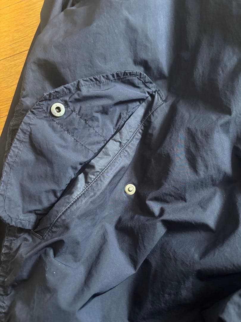 COMOLI ネイビーモッズコート 14S-04002