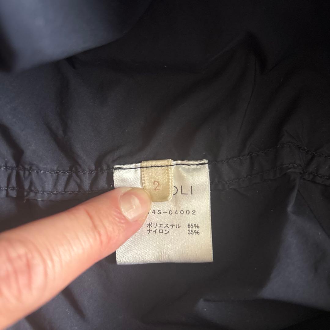 COMOLI ネイビーモッズコート 14S-04002