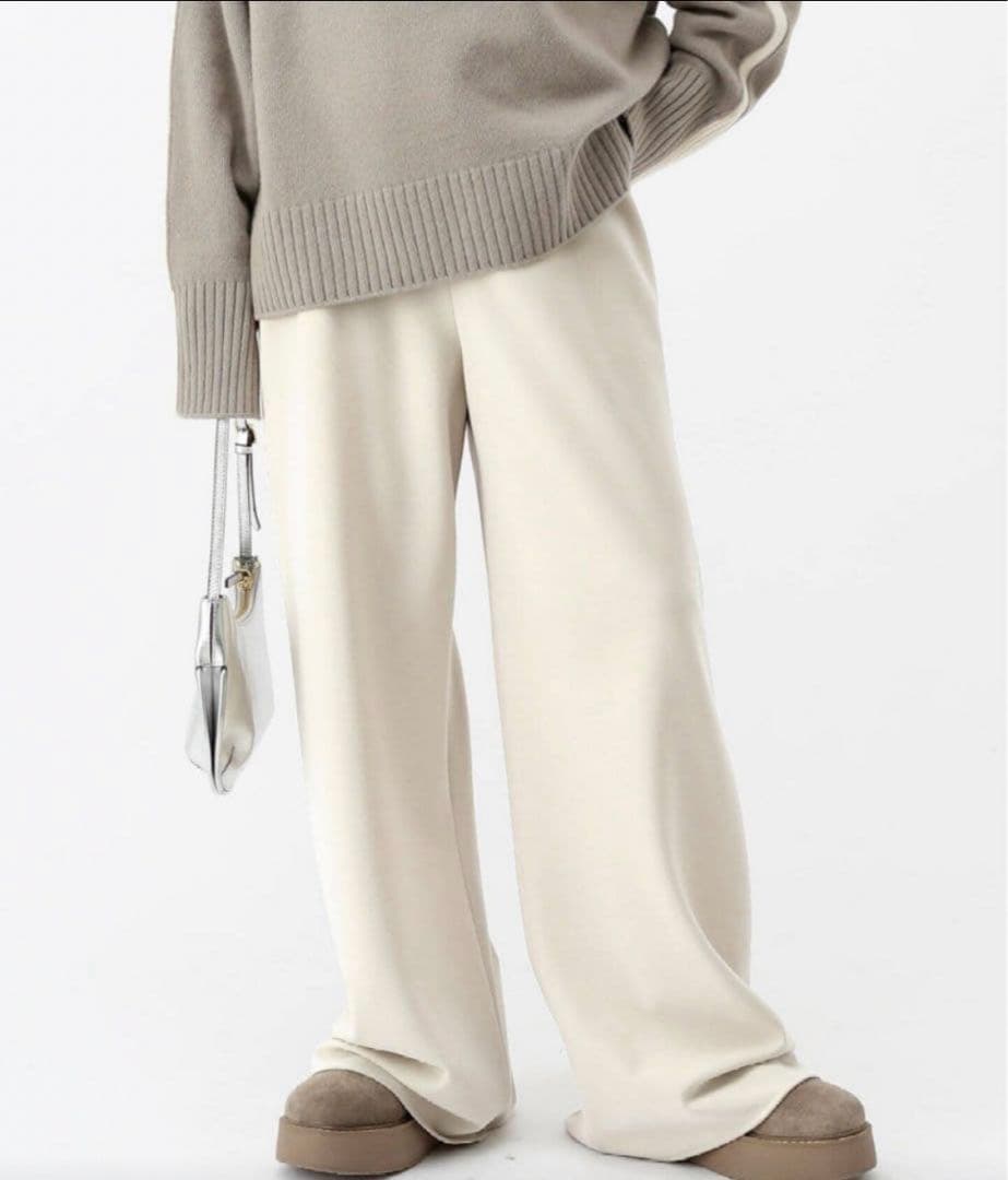 【未使用タグ付き】AP STUDIO エラスティックパンツ ナチュラル 36 M