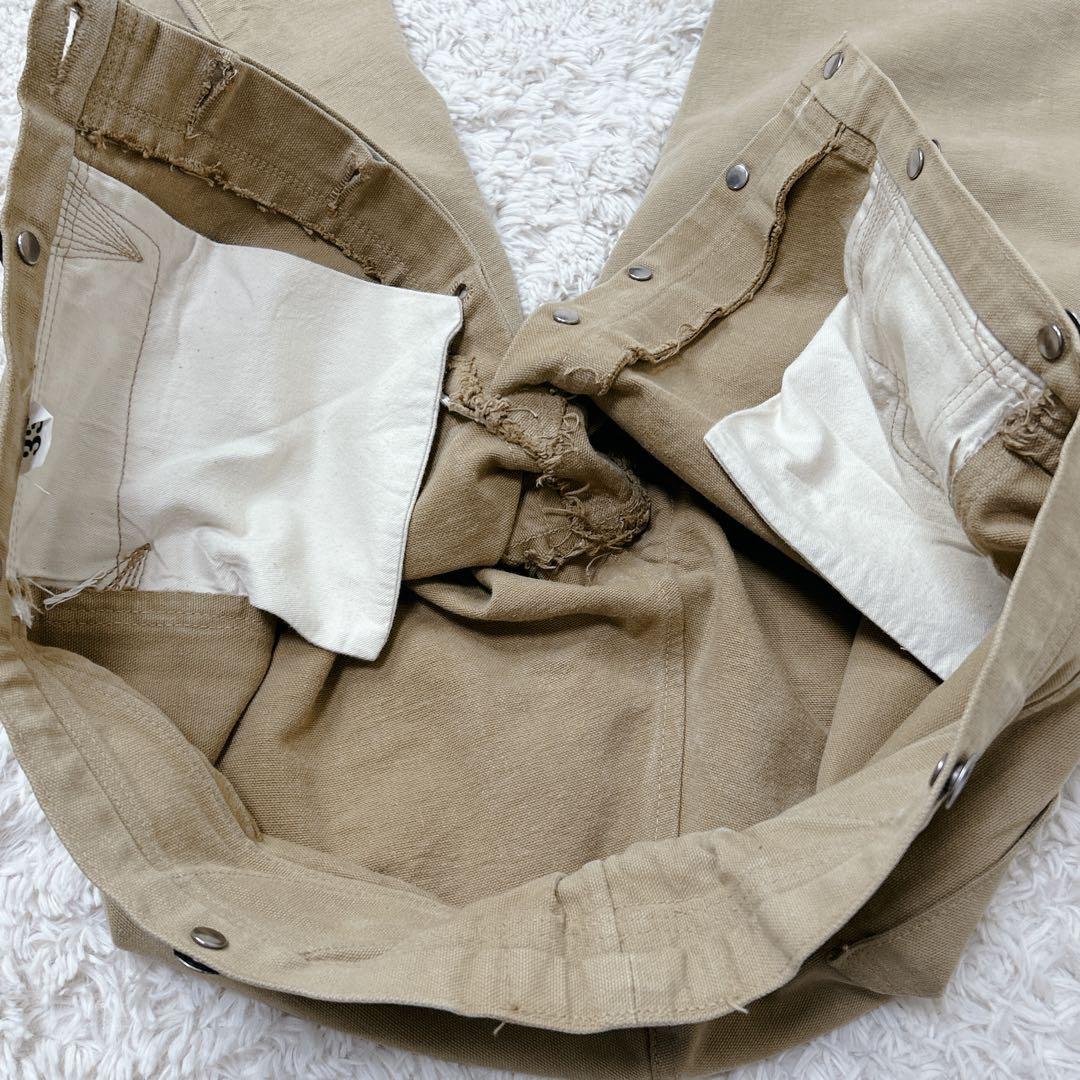 【名作】ダック地 Warehouse ウエアハウス サスペンダー シンチバック