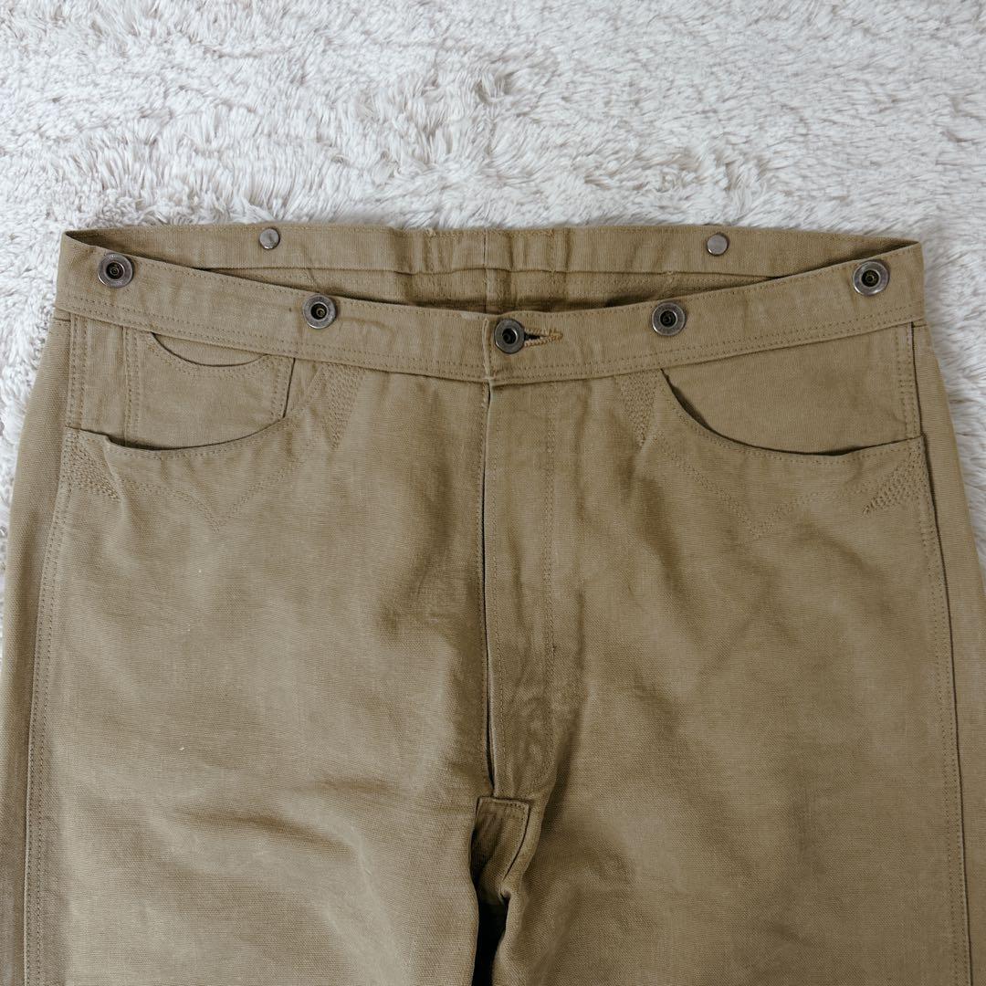 【名作】ダック地 Warehouse ウエアハウス サスペンダー シンチバック