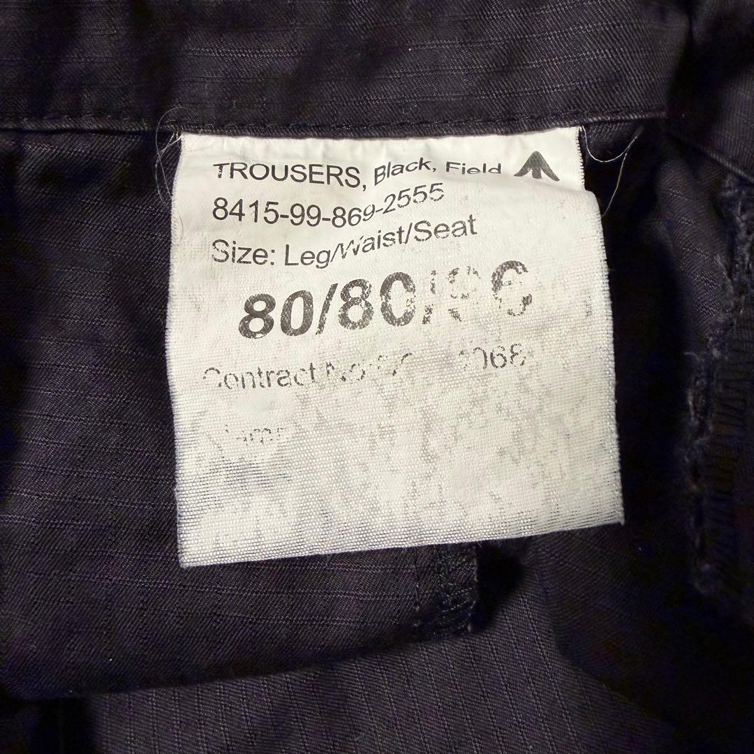 90s SAS イギリス軍 実物 コンバットトラウザー リップストップ ブラック