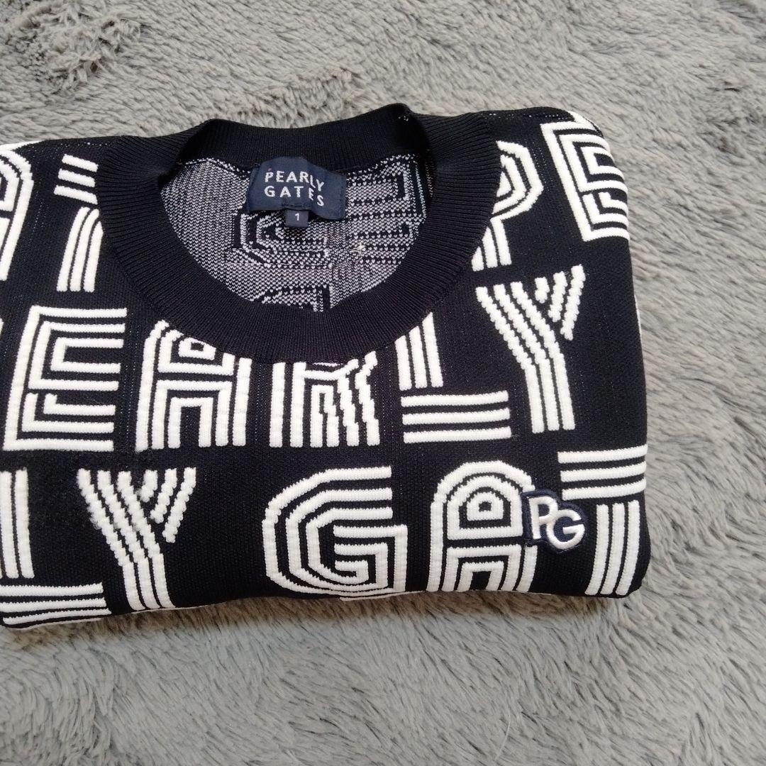 【美品♡】PEARLY GATES ロゴ*ニット♡総柄　M ゴルフ/スポーツ