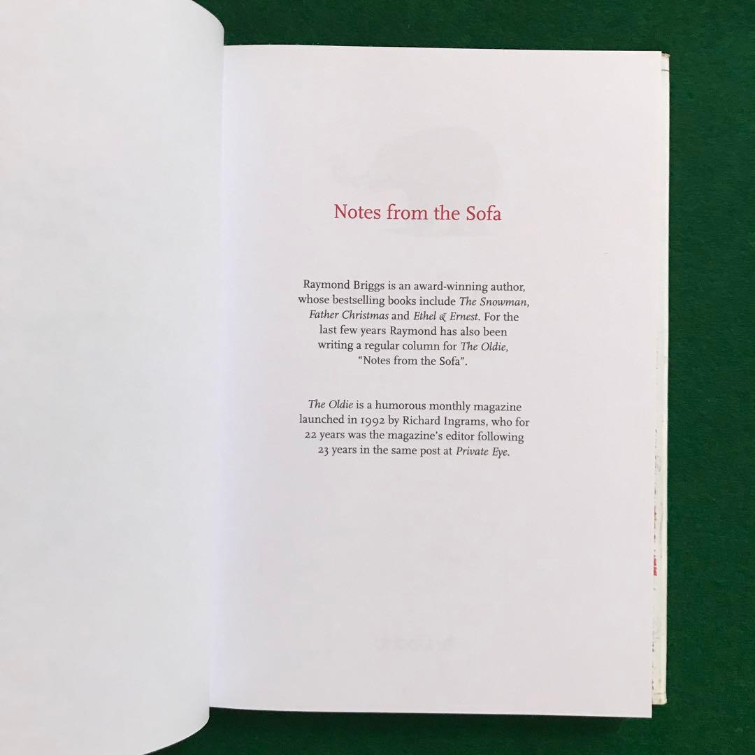 洋書 RAYMOND BRIGGS Notes from the Sofa