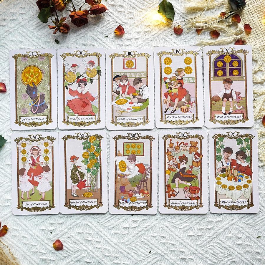 【正規品タロットカード】レトロかわいい✨少女マンガのようにキラキラしたデッキ