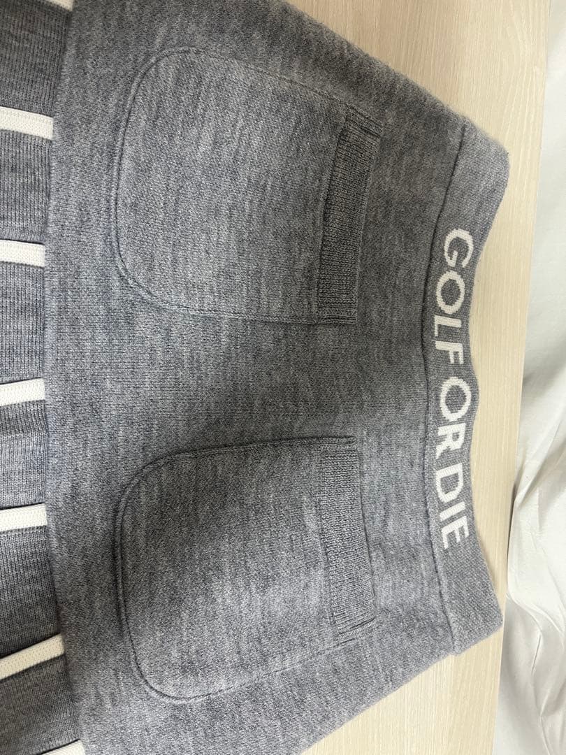 定価4.6万 MARK&LONA ウール ニットスカート 36 グレー 暖か