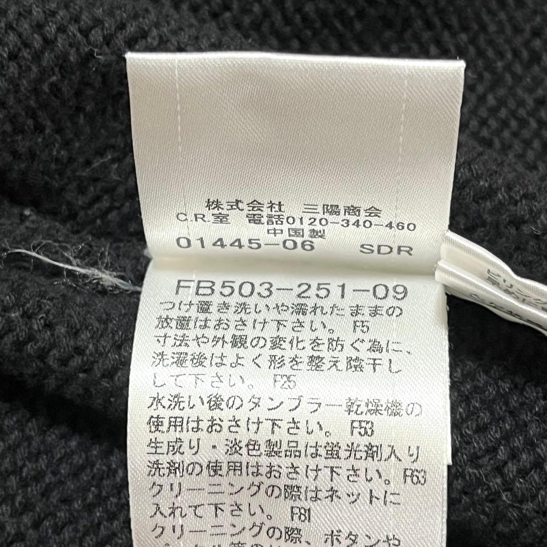 超希少✨バーバリー BURBERRY カーディガン メタルボタン 黒 38 ロゴ