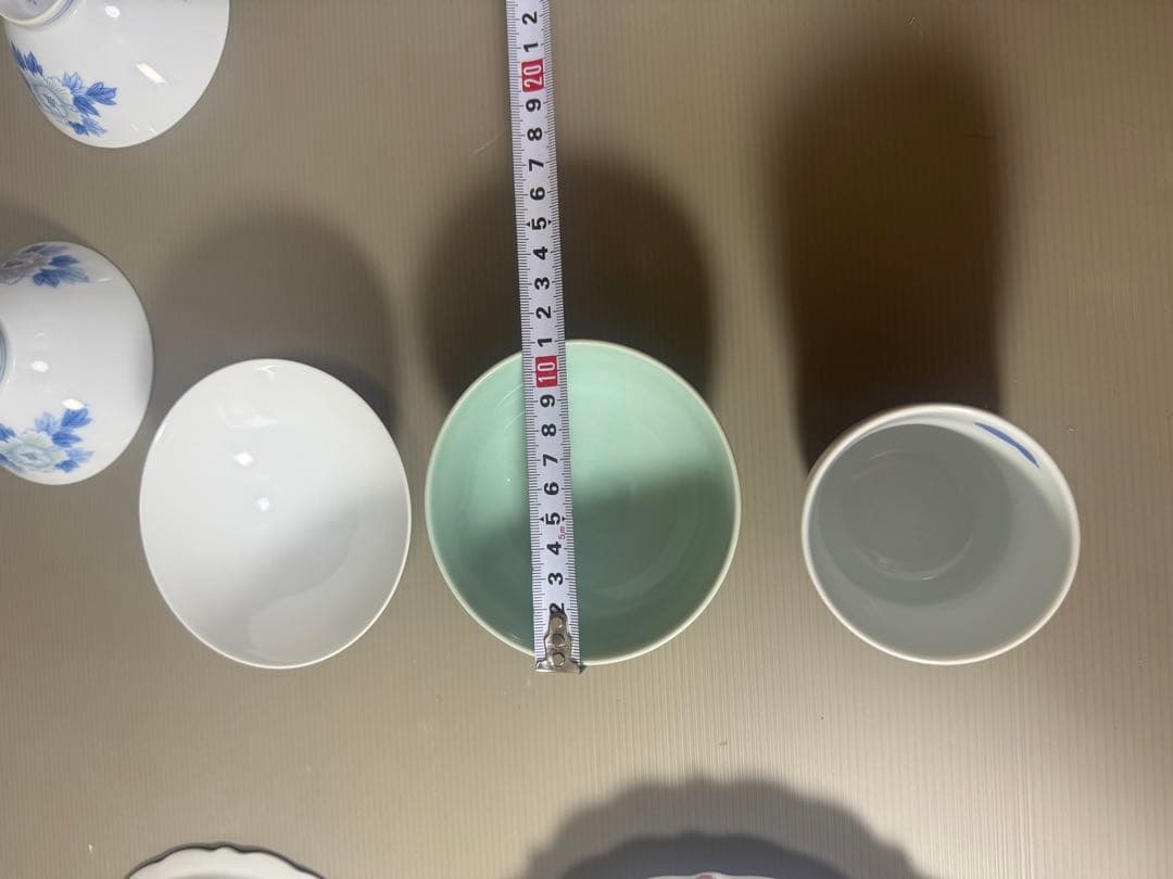 2082 深川製磁　まとめ売り　皿2客　碗4客　湯呑1客