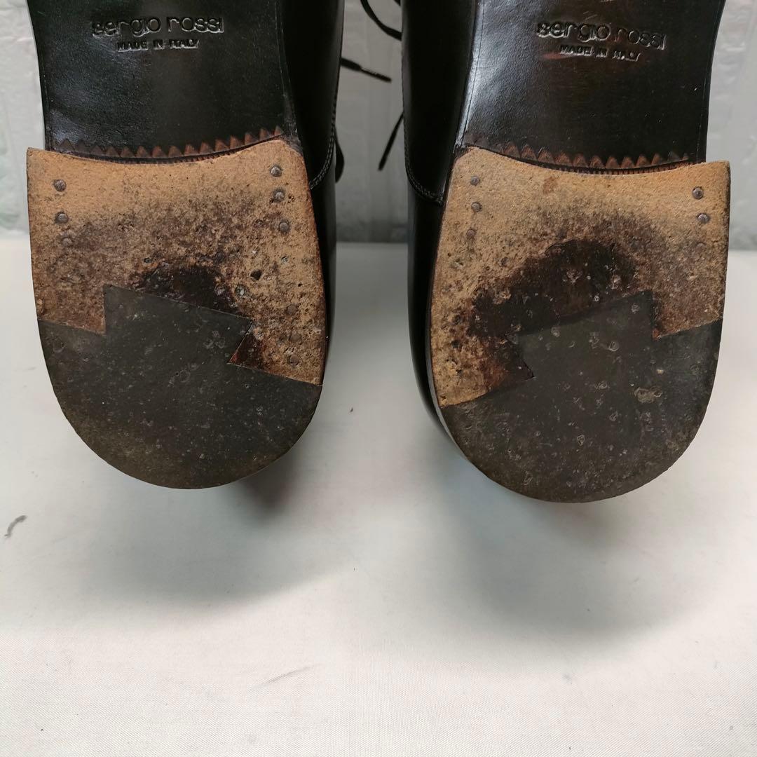 Sergio Rossi　セルジオロッシ　プレーントゥ　ブラック　25.5cm