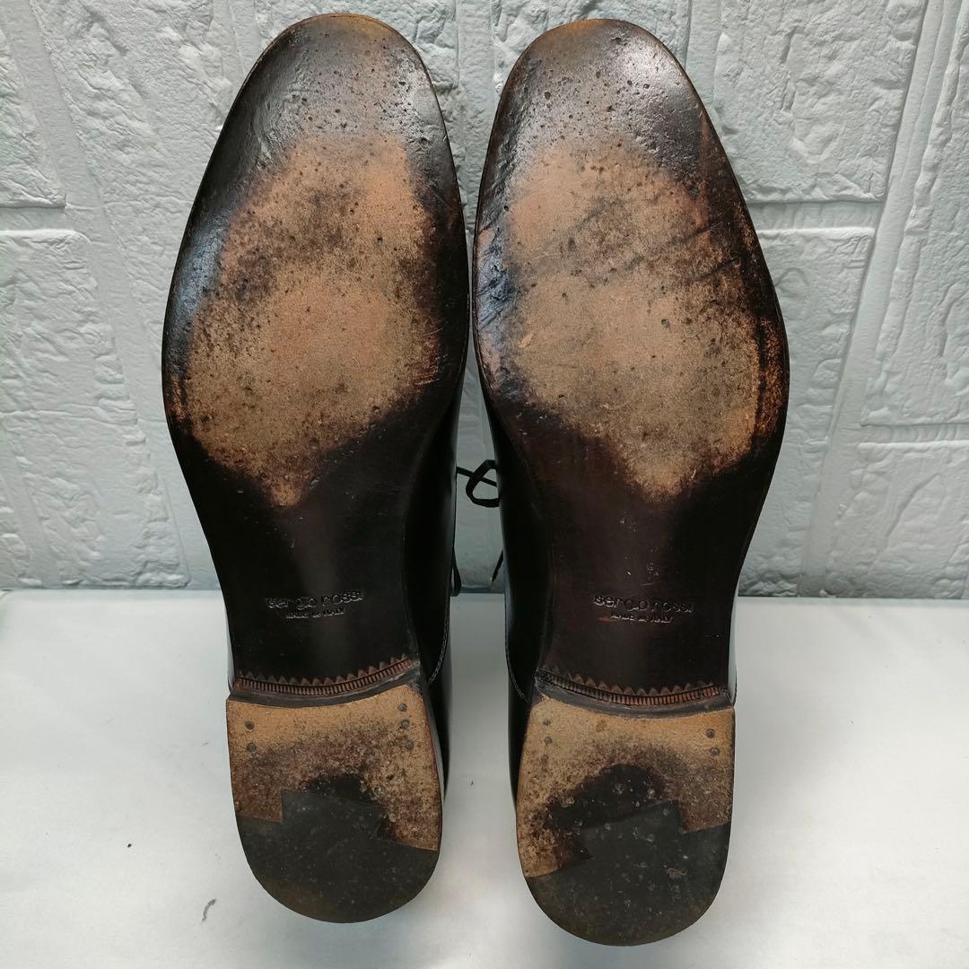 Sergio Rossi　セルジオロッシ　プレーントゥ　ブラック　25.5cm