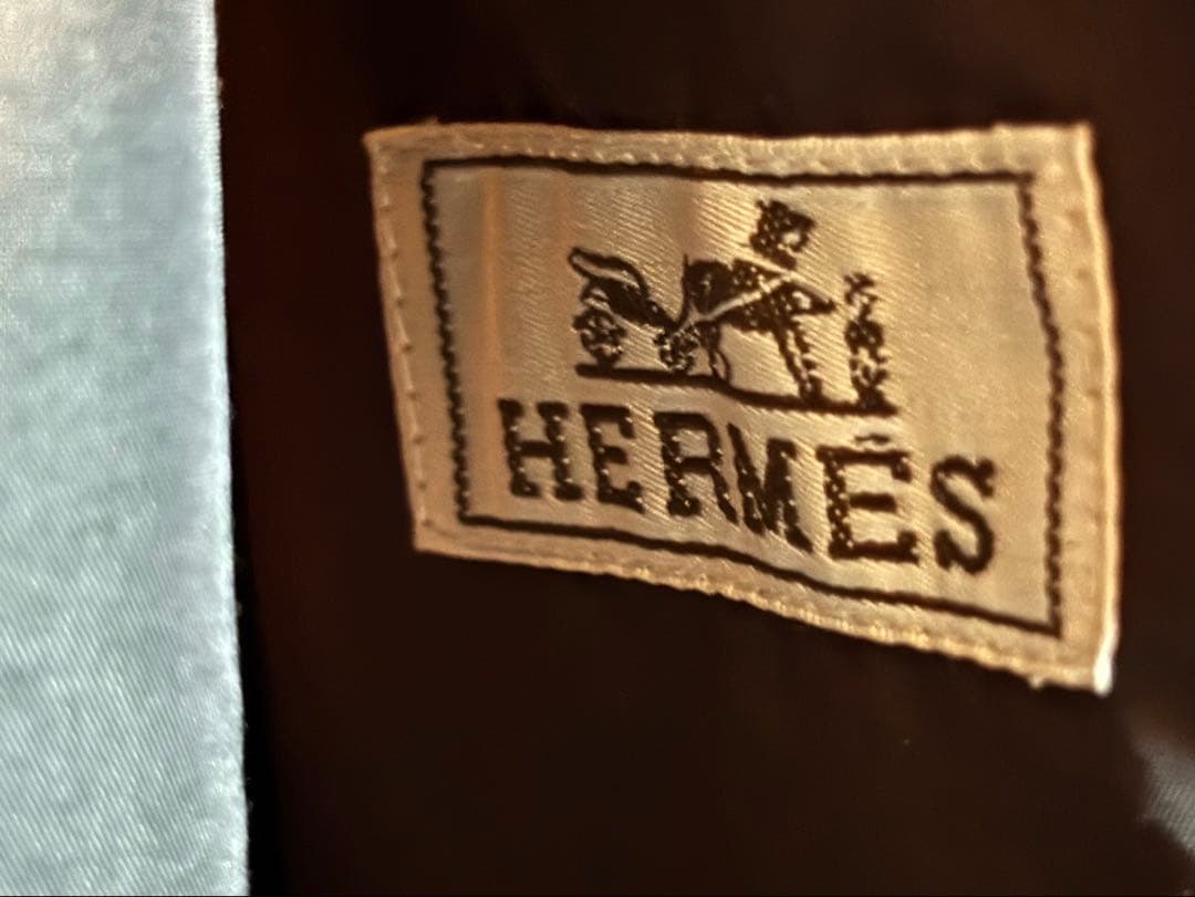 HERMES 正規品　ナイロン ステンカラー ハーフコート メンズ ジャケット