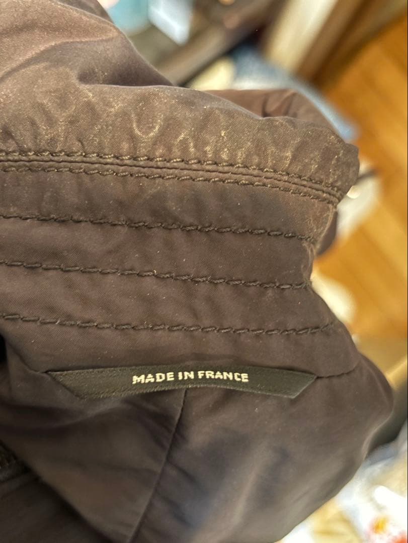 HERMES 正規品　ナイロン ステンカラー ハーフコート メンズ ジャケット