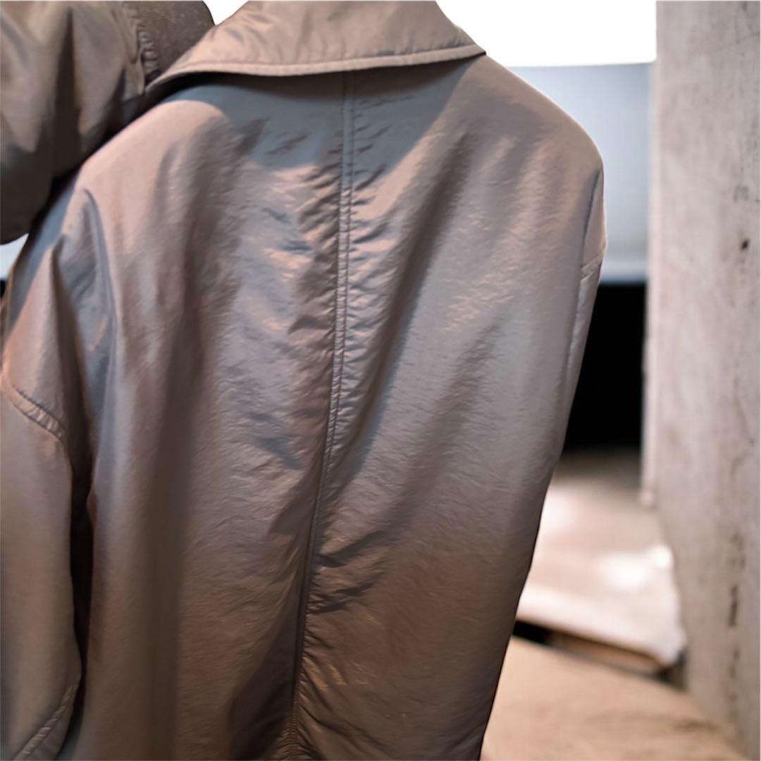 HERMES 正規品　ナイロン ステンカラー ハーフコート メンズ ジャケット