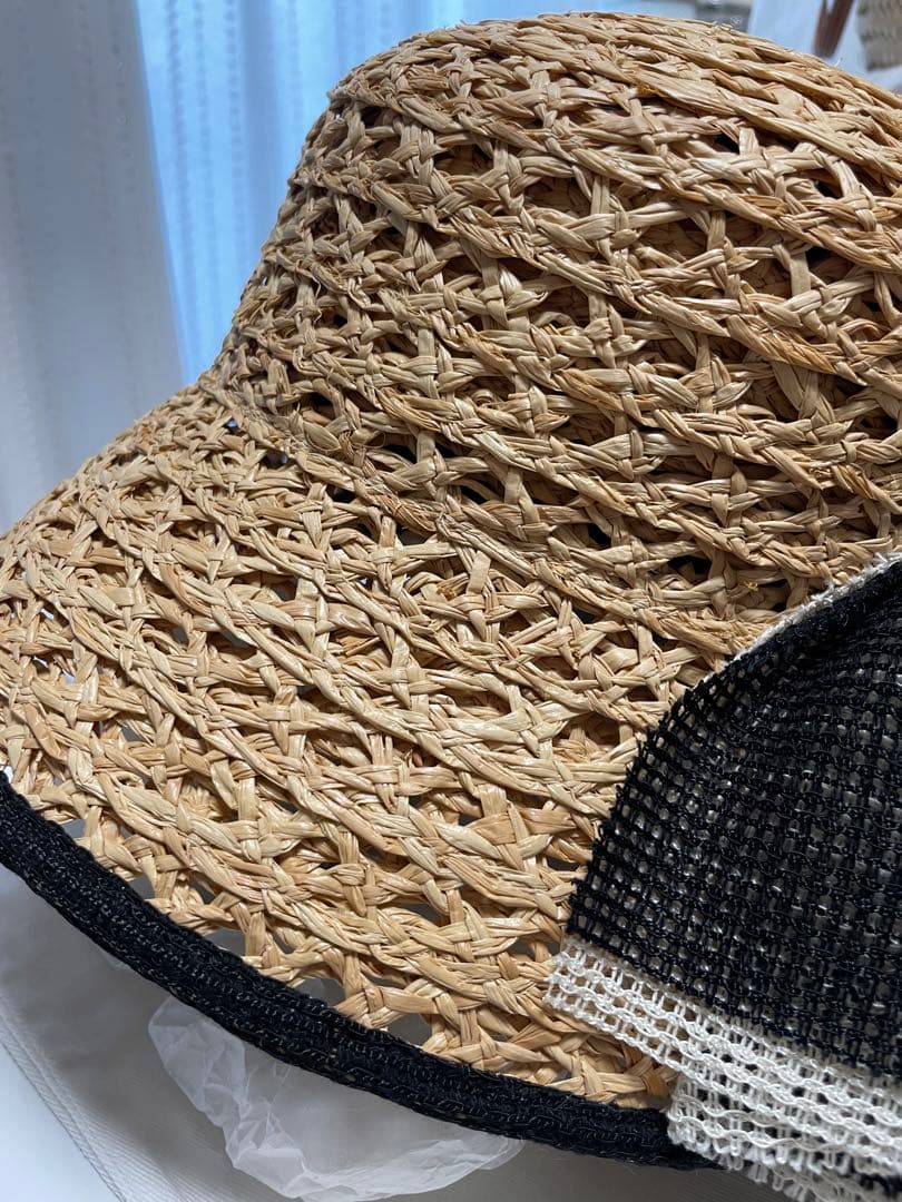 ✨新品未使用タグ付き　CA4LAカシラ　ラフィア　リボンハット