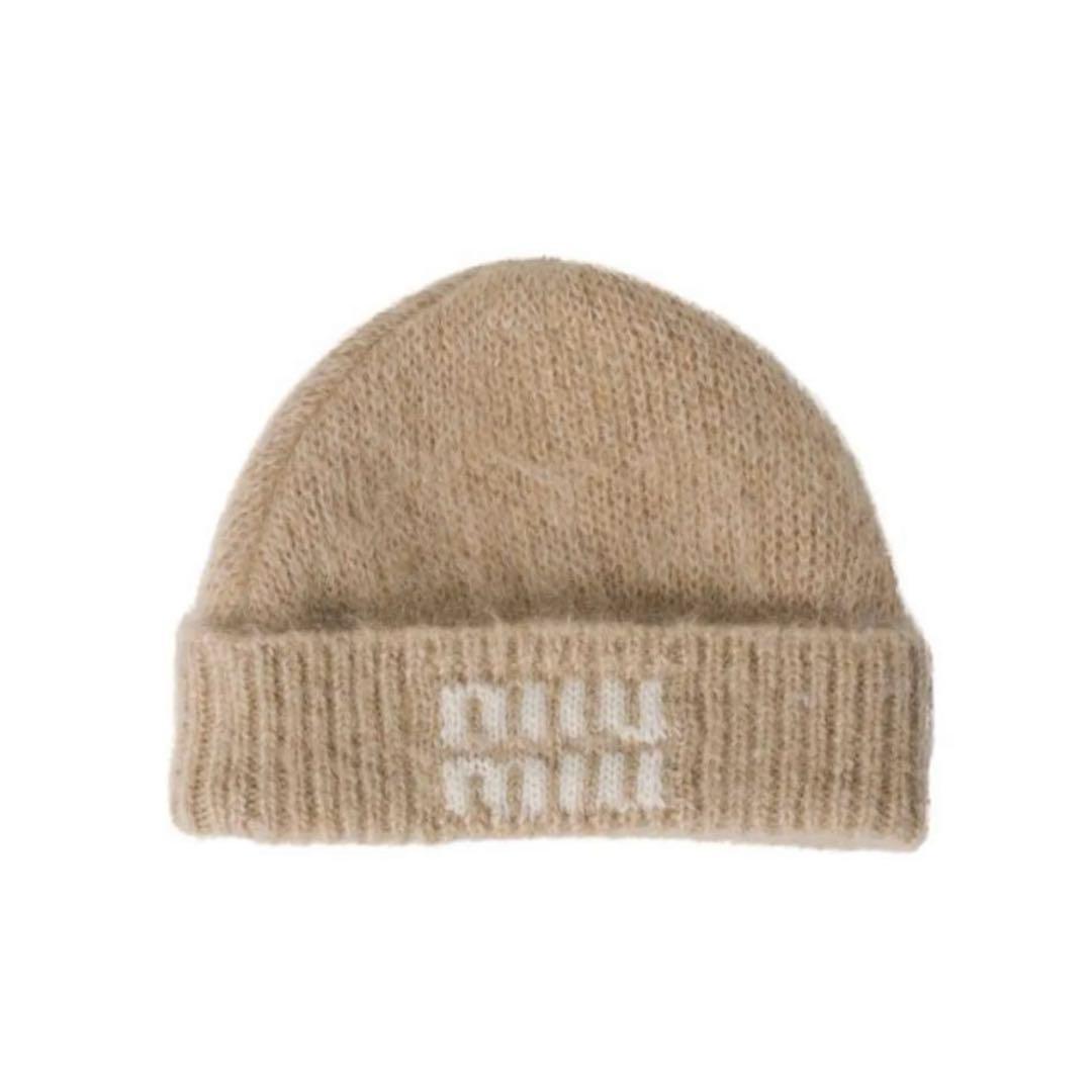 miu miu ニット帽 サイズS ベージュ