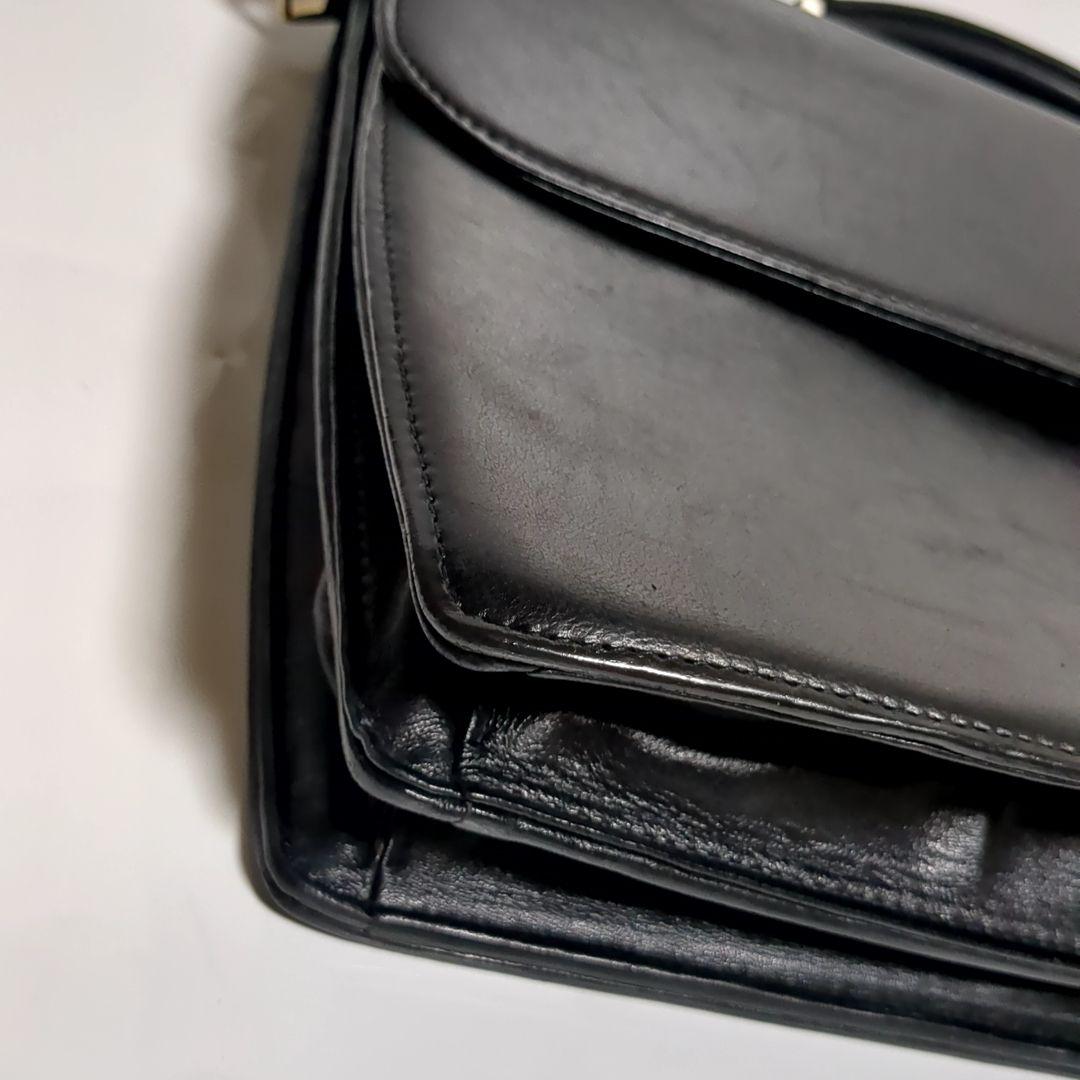✨モンブラン✨ブリーフケース 2way ロゴ レザー ブラック