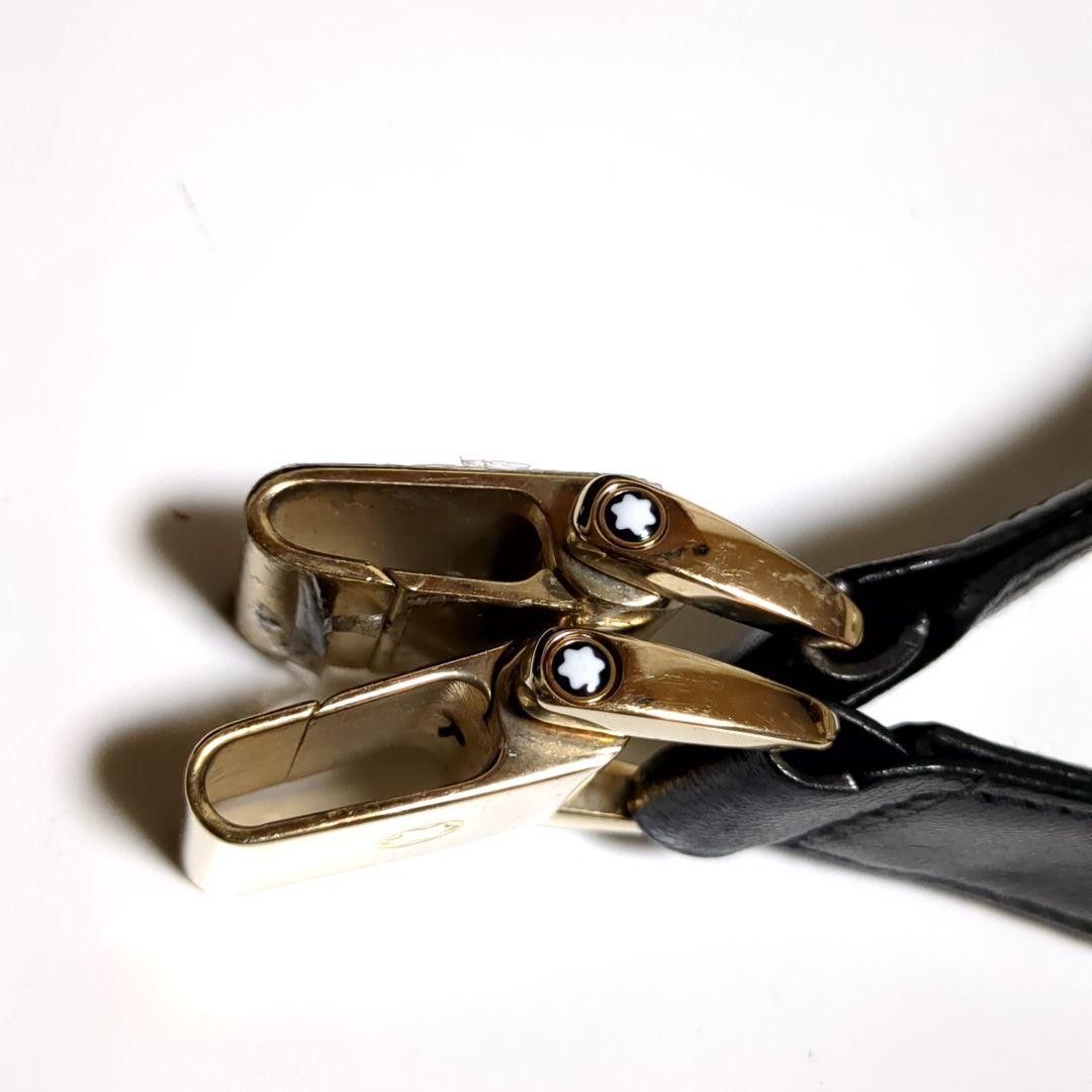 ✨モンブラン✨ブリーフケース 2way ロゴ レザー ブラック