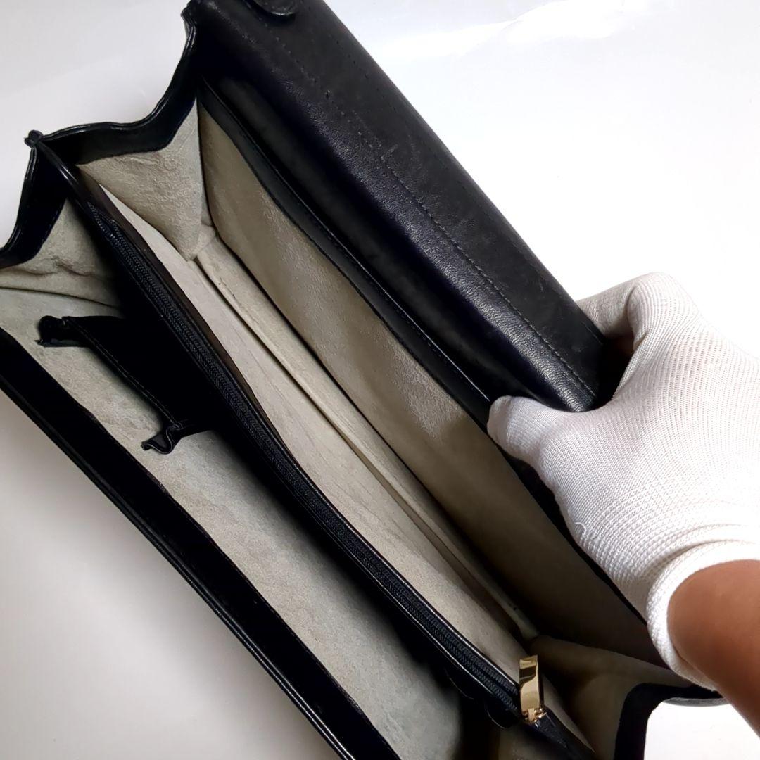 ✨モンブラン✨ブリーフケース 2way ロゴ レザー ブラック