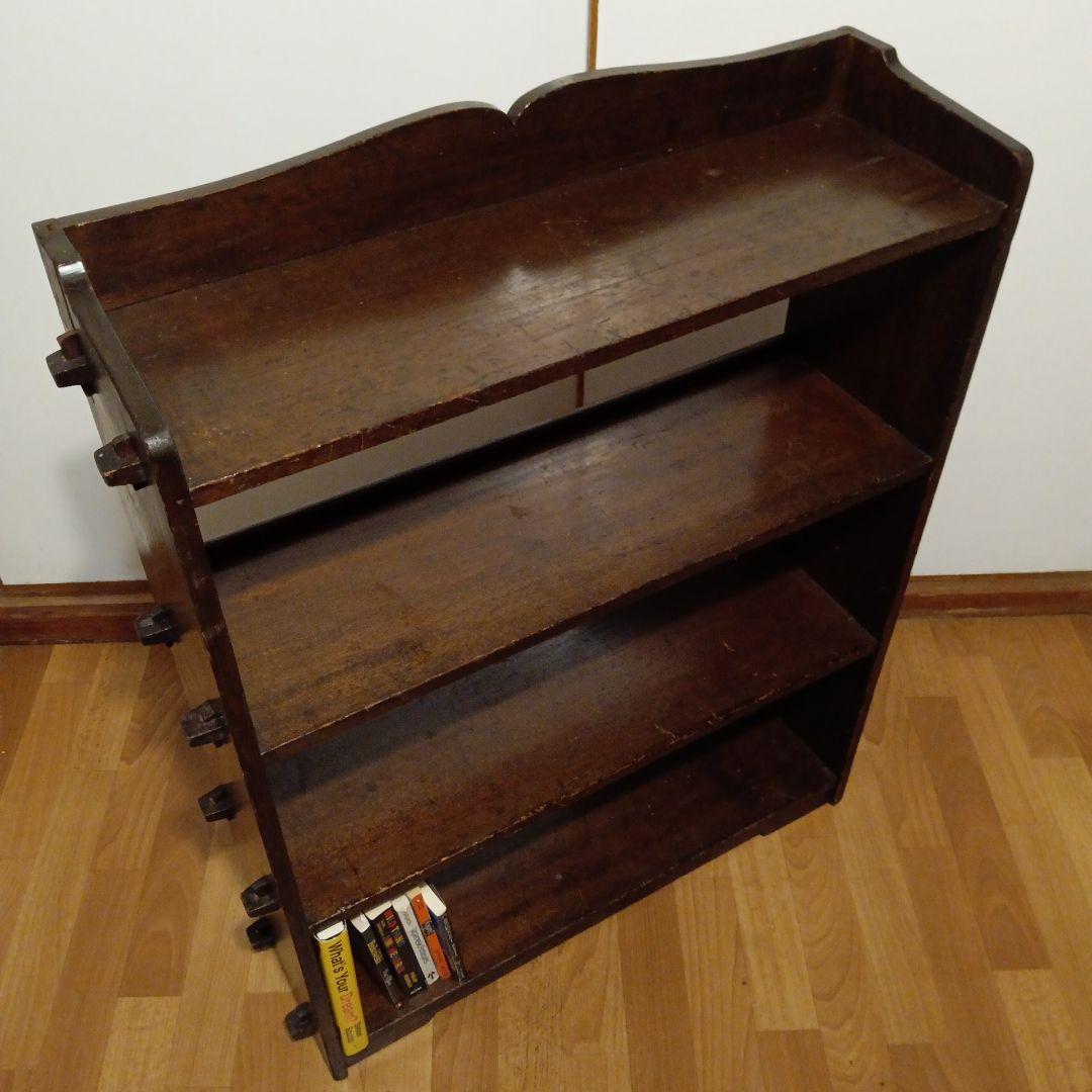 本棚　昭和レトロ 木製　古民家 民芸品