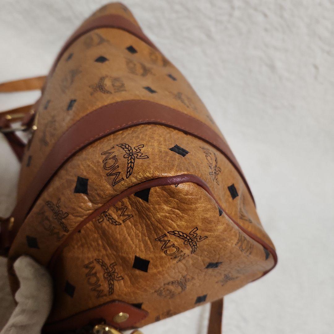 MCM ハンドバッグ　ヴィセトス ミニボストンバッグ ハンドバッグ レザー