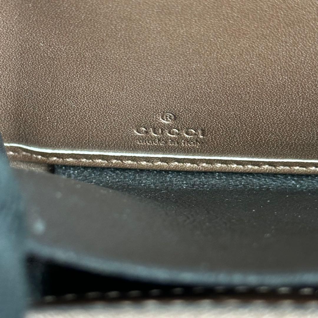 GUCCI GG シマ ラブリーハート レザー 長財布　ラウンドジップ　黒