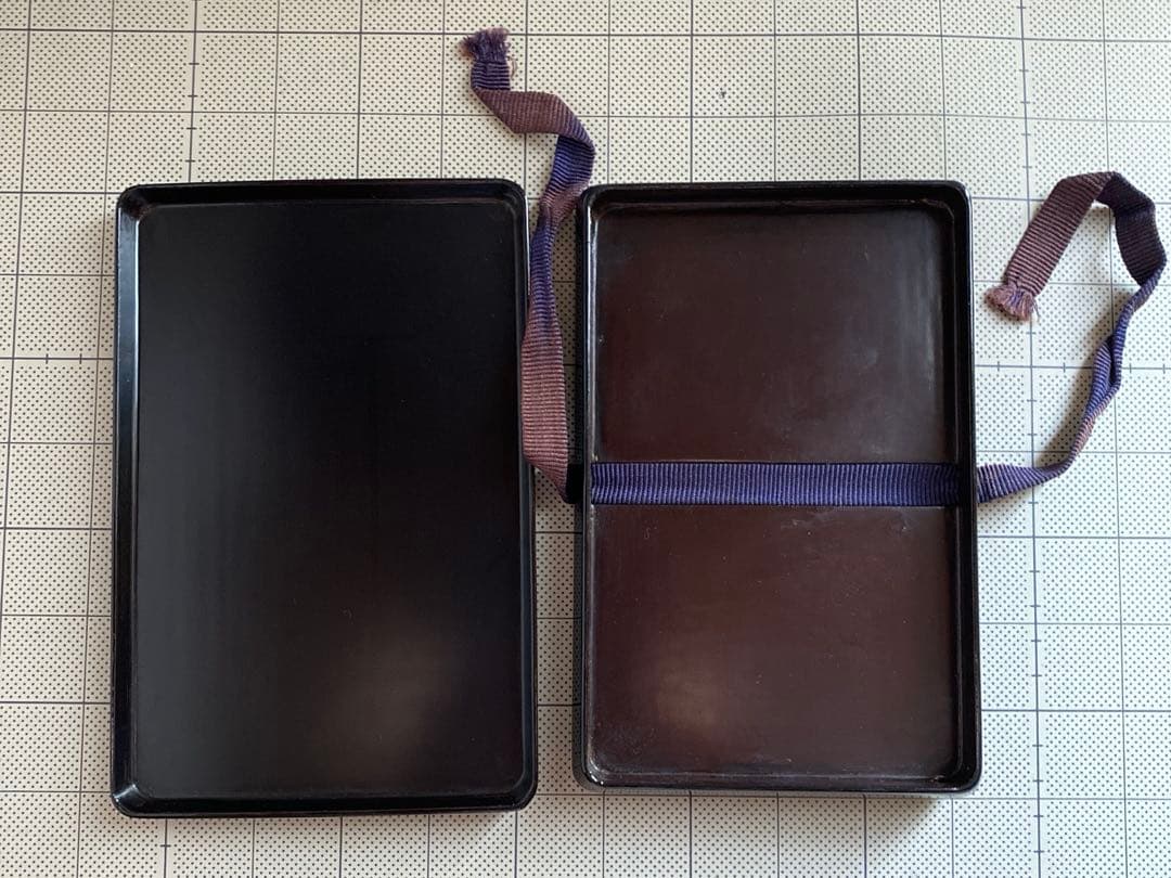 時代 文箱 蒔絵 硯箱 4点セット 菊模様