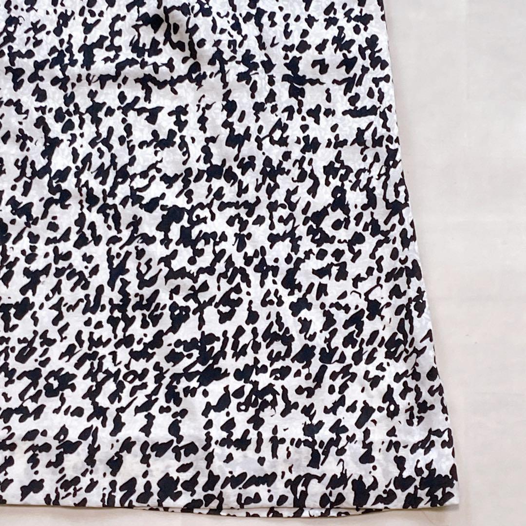 美品 総シルク ウエストゴム ジバンシー 総柄 金ボタン LL 大きいサイズ