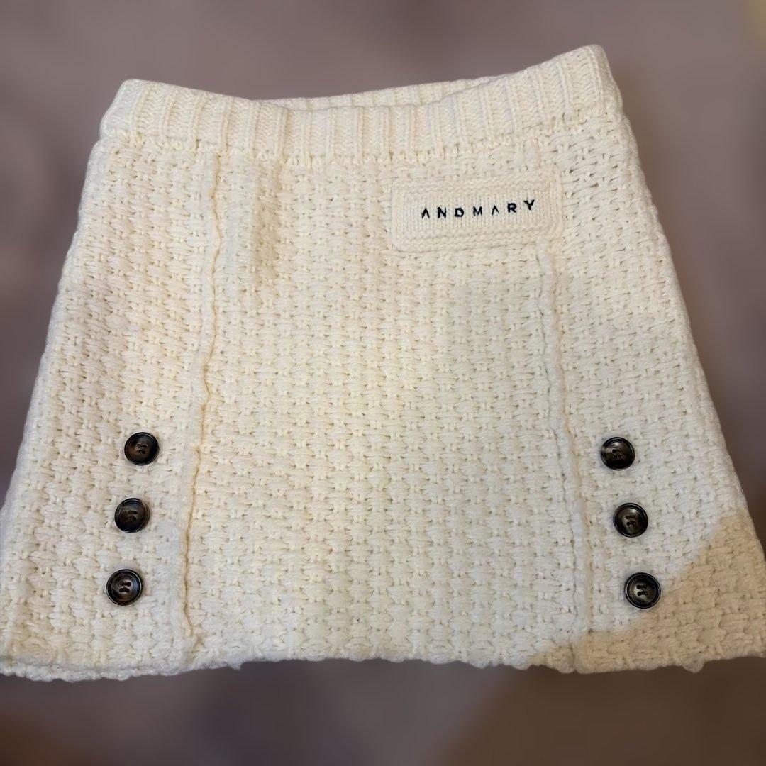 ワンピース andmary Cable knit jacket set up