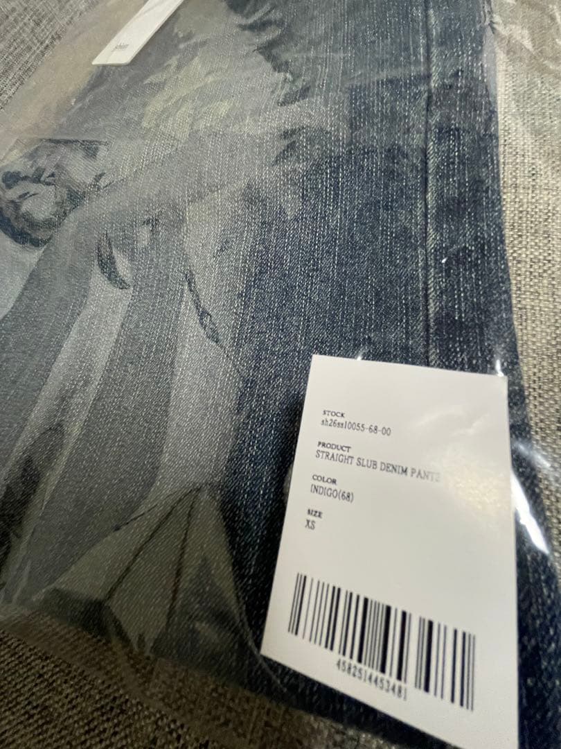 パンツ shiun STRAIGHT SLUB DENIM PANTS