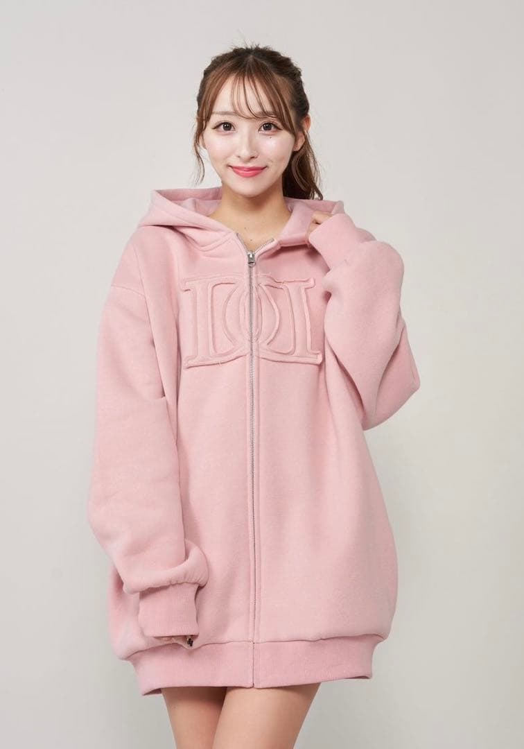 ♡最終値下げ♡Darich　アップリケDDロゴパーカー　ピンク