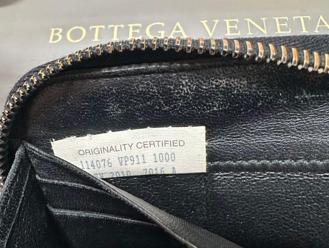 【付属品付】ボッテガヴェネタ ラウンドファスナー/ラム/黒/4️⃣✨✨✨