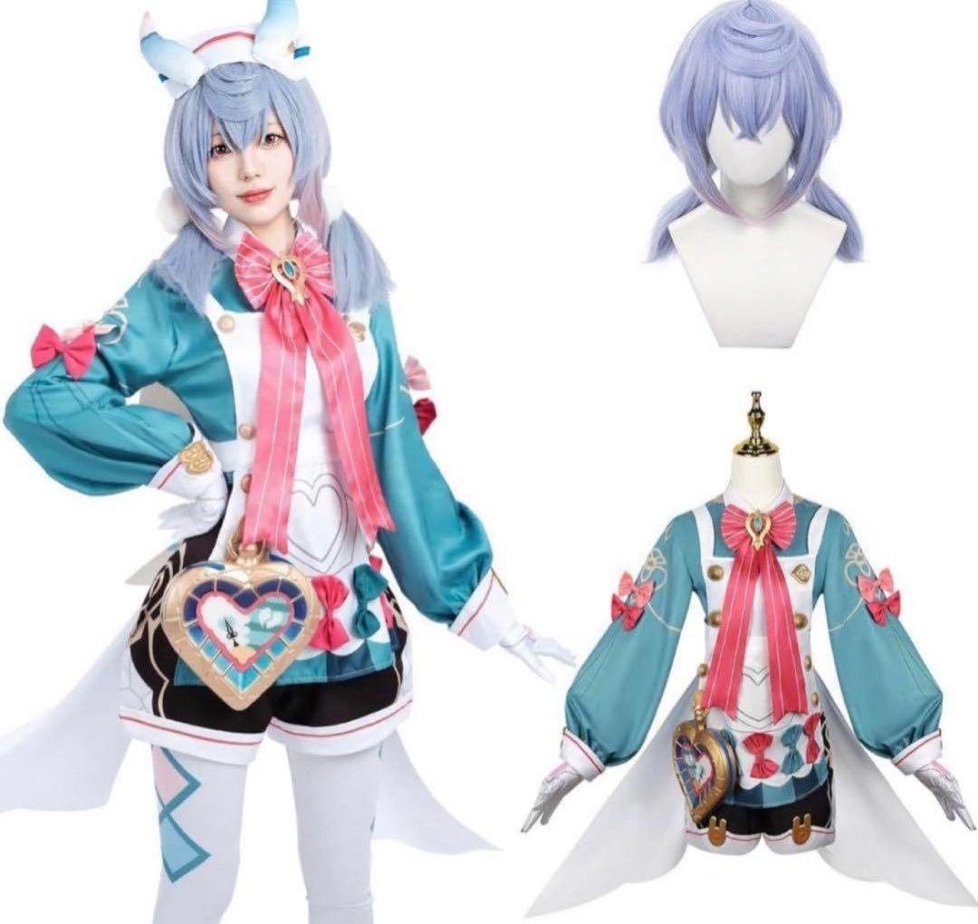 チ*コ様 原神 シグウィン コスプレ S ウィッグ 衣装