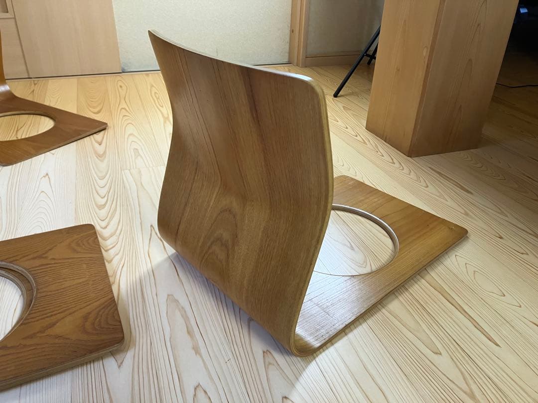 天童木工 座椅子 4脚セット 曲げ木 和モダン 藤森健次　ビンテージ　JAPAN