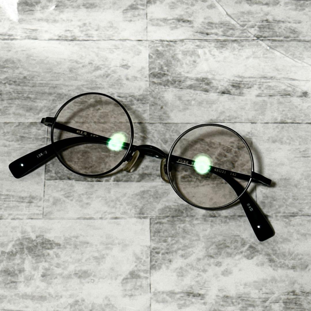 利克作 七百壱 ラウンド　丸メガネ　度入り