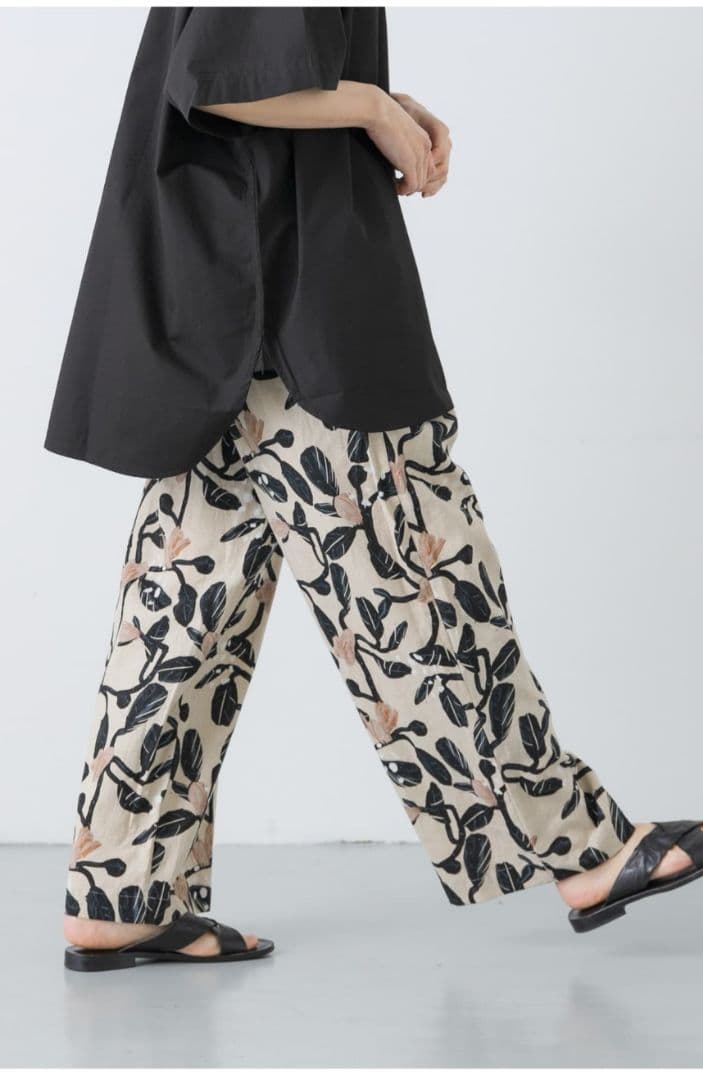 かぐれ　コットンリネンパンツ