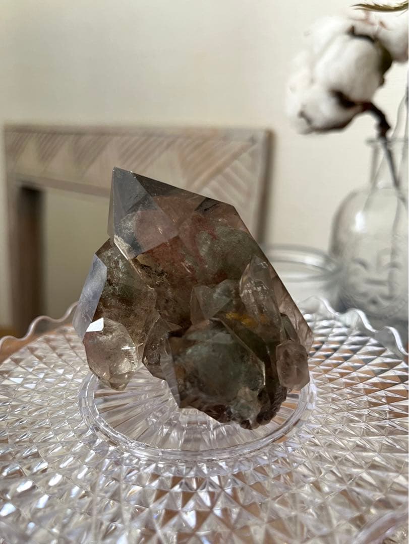 ☆半額☆ ブラジル産　スモーキークォーツ　ガーデンクォーツ　クラスター