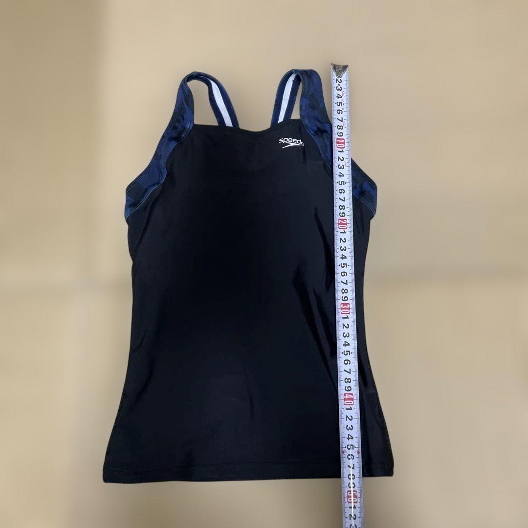 スピード　ネイビー迷彩柄セパレート水着　ロングスパッツ Sサイズ