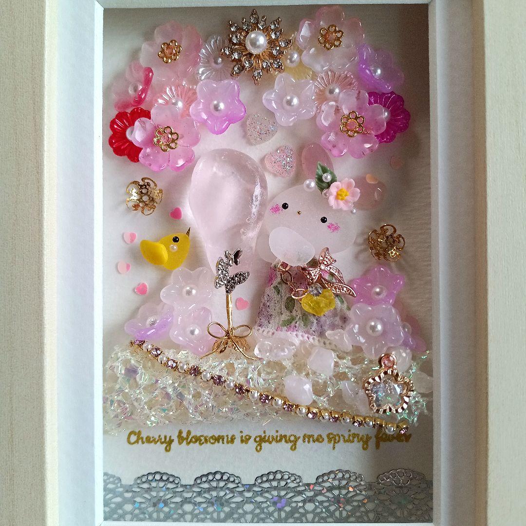 シーグラスアート　♡憧れの桜シャンパン♡