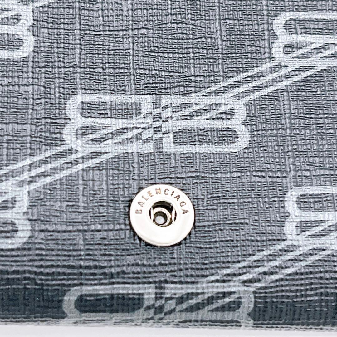 バレンシアガ 640537 レザー ロゴ 6連 キーケース