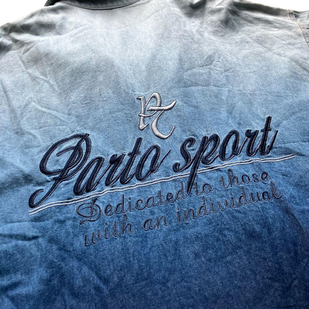 特大90s PARTO SPORT デニムセットアップ 上下 B系HIPHOP