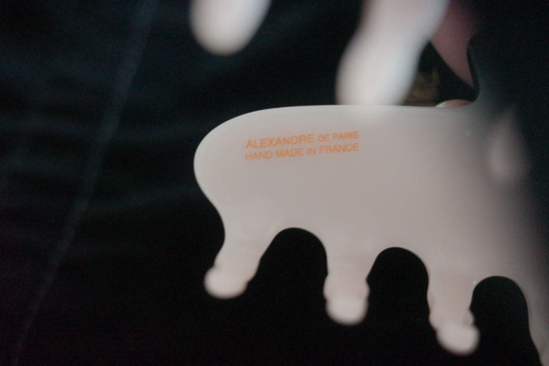 ALEXANDRE DE PARIS パール ヘアクリップ Lサイズ