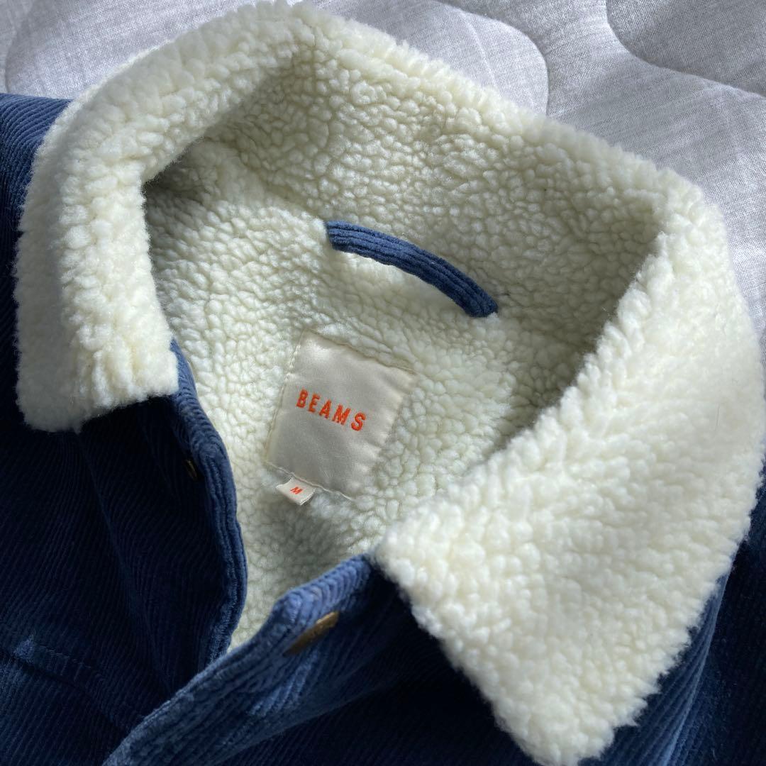 【最終価格更新　新品・未使用】BEAMSコーデュロイボアコーチジャケット　Ｍ