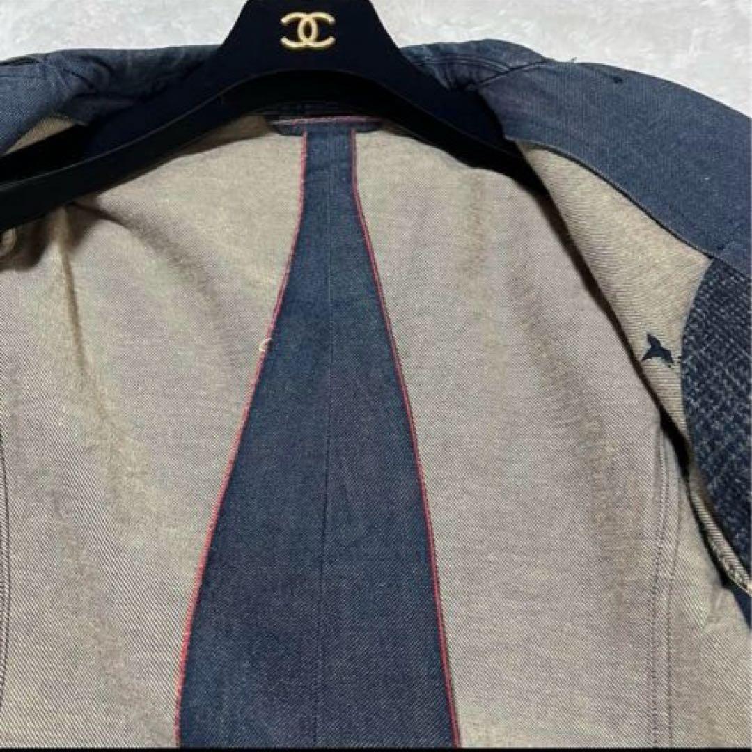 45R デニム　インディゴ　ジャケット　カバーオール　R刺繍