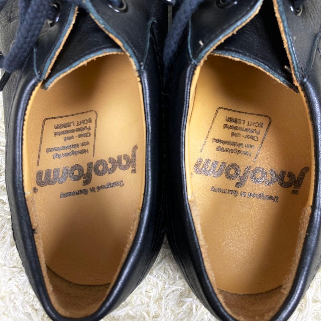 『未使用級』jacoform ヤコフォーム 革靴 レースアップシューズ ブラック