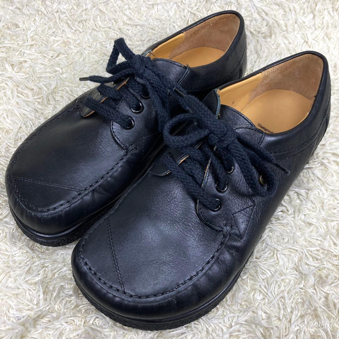 『未使用級』jacoform ヤコフォーム 革靴 レースアップシューズ ブラック