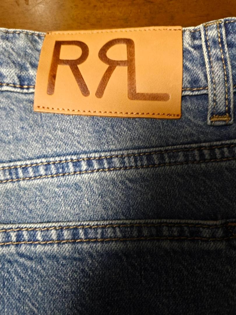 MJ【新品未使用】DOUBLE RRLダメージ加工デニムパンツ（36）