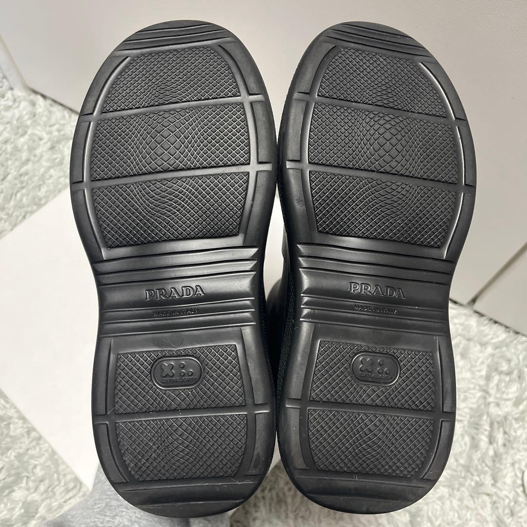 プラダ ブラック レインブーツ 35 ショートブーツ　PRADA